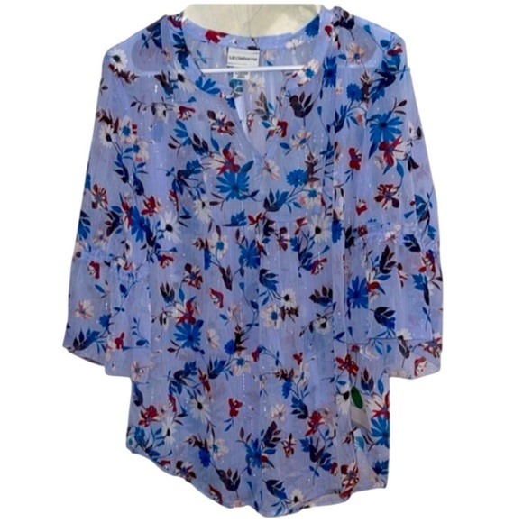 🌹NWT/LIZ CLAIBORNE BLOUSE - Picture 1 of 7